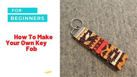 fabric and metal keychains|make your own key fob.